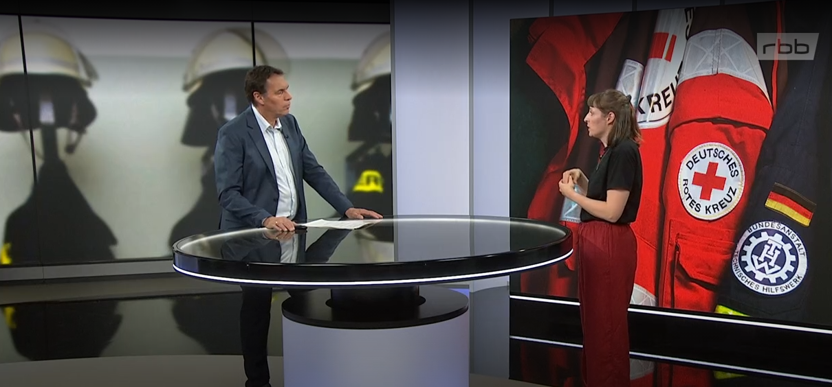 Interview im rbb-Studio
